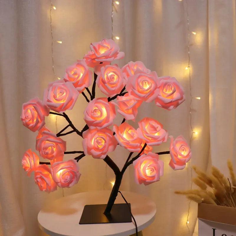 Lampe LED USB Arbre à Fleur Lumineux - Floréclat™